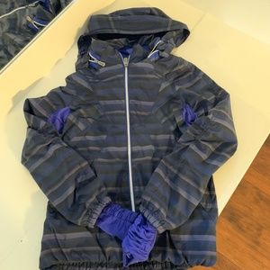 Lululemon Run Hustle Poncho Striped Jacket